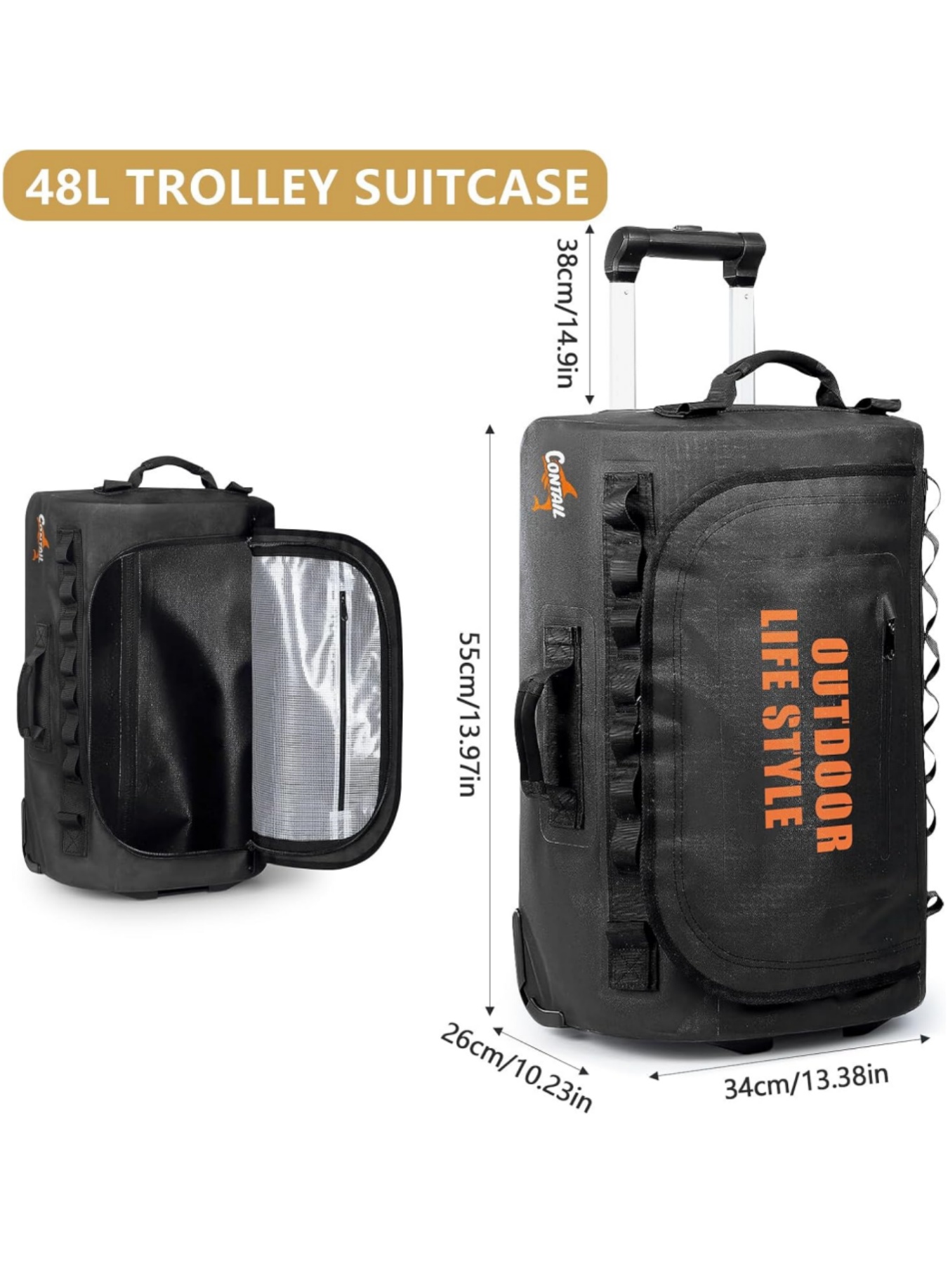 48/95 Liter Wheeled Diving Bag - огляд і ціна Snorkeling Gear